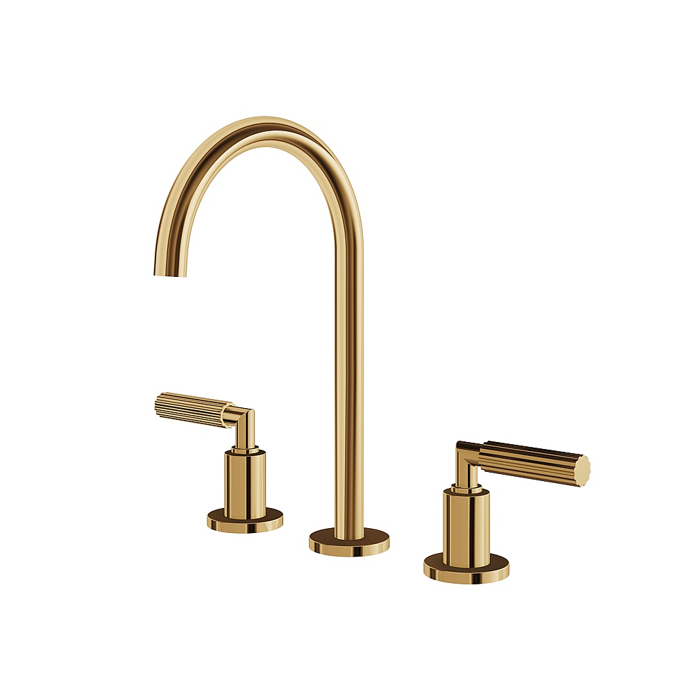 Aquabrass ABFB50016PGD MonteCarlo Widespread Lavatory Faucet - Polished Gold