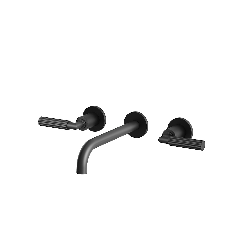 Aquabrass ABFC50029BK MonteCarlo Wall Lavatory Faucet Trim Only - Black