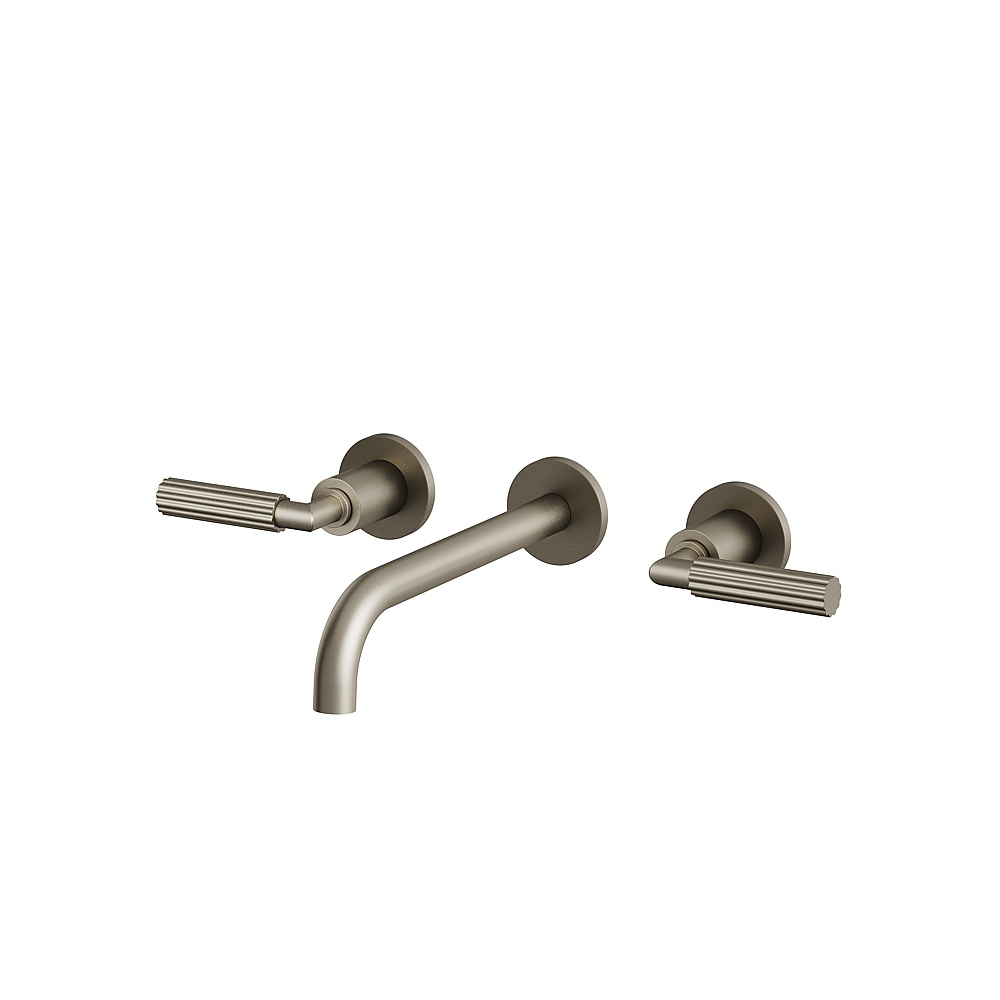Aquabrass ABFC50029BBC MonteCarlo Wall Lavatory Faucet Trim Only - Brushed Black Chrome