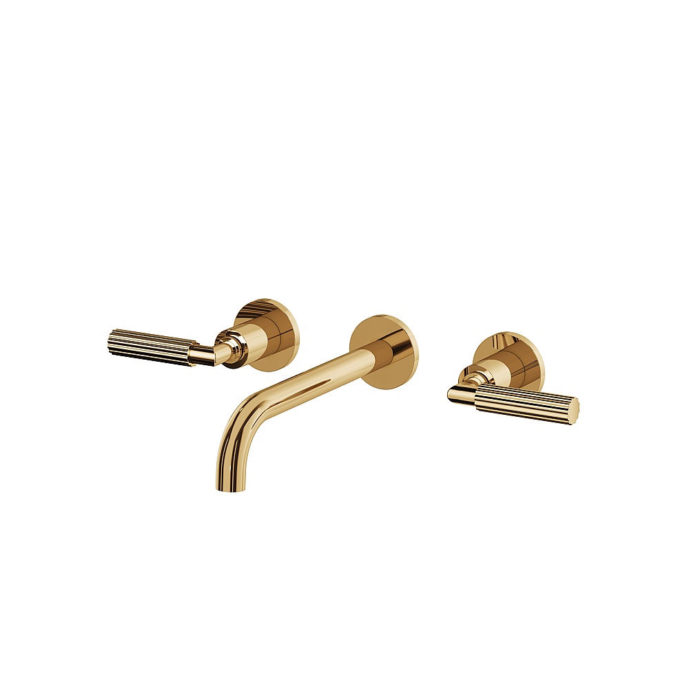 Aquabrass ABFC50029PGD MonteCarlo Wall Lavatory Faucet Trim Only - Polished Gold