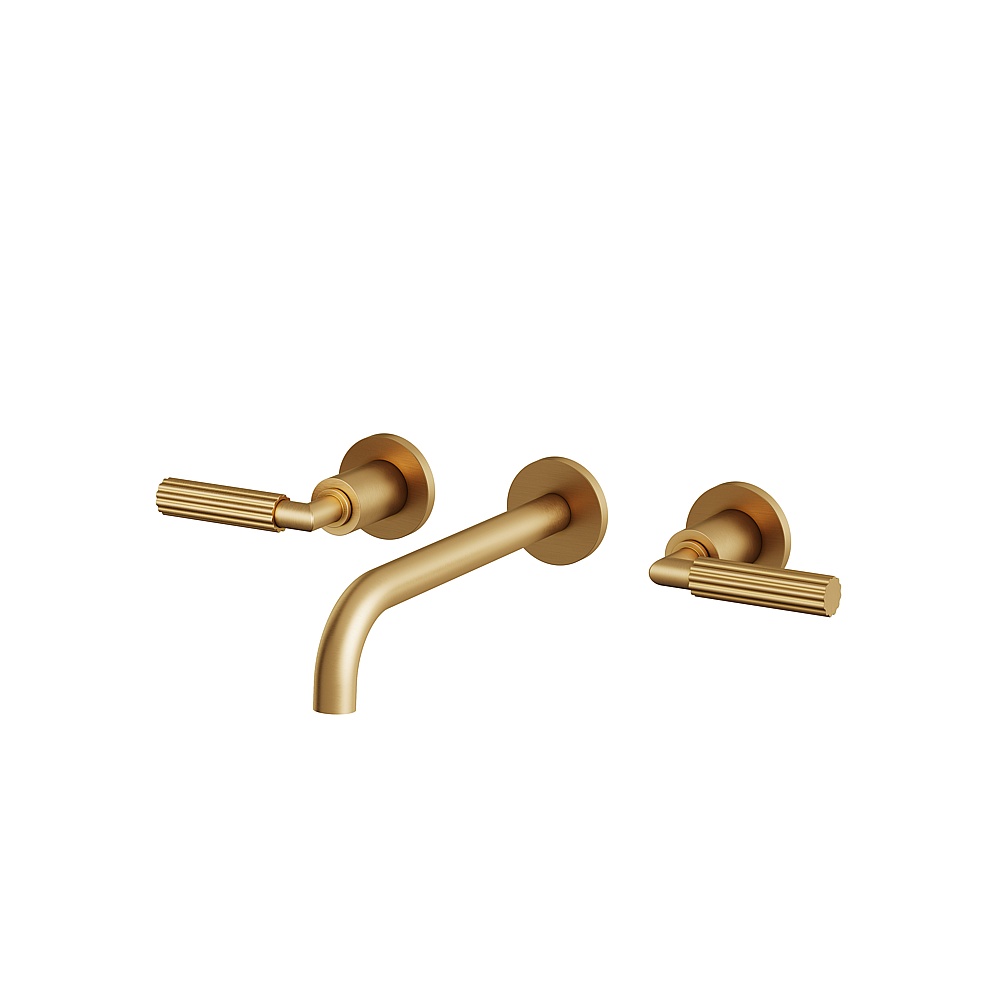 Aquabrass ABFC50029BGD MonteCarlo Wall Lavatory Faucet Trim Only - Brushed Gold