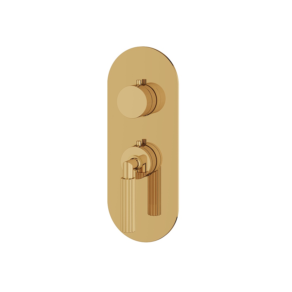 Aquabrass ABSTR3150PGD MonteCarlo Trim Set for T12001 Valve - Polished Gold