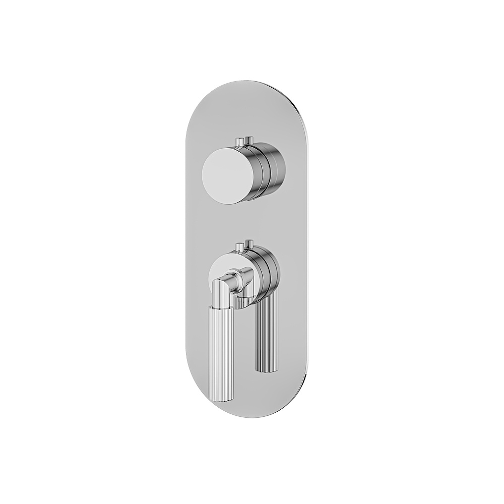 Aquabrass ABSTR3150PC MonteCarlo Trim Set for T12001 Valve - Polished Chrome