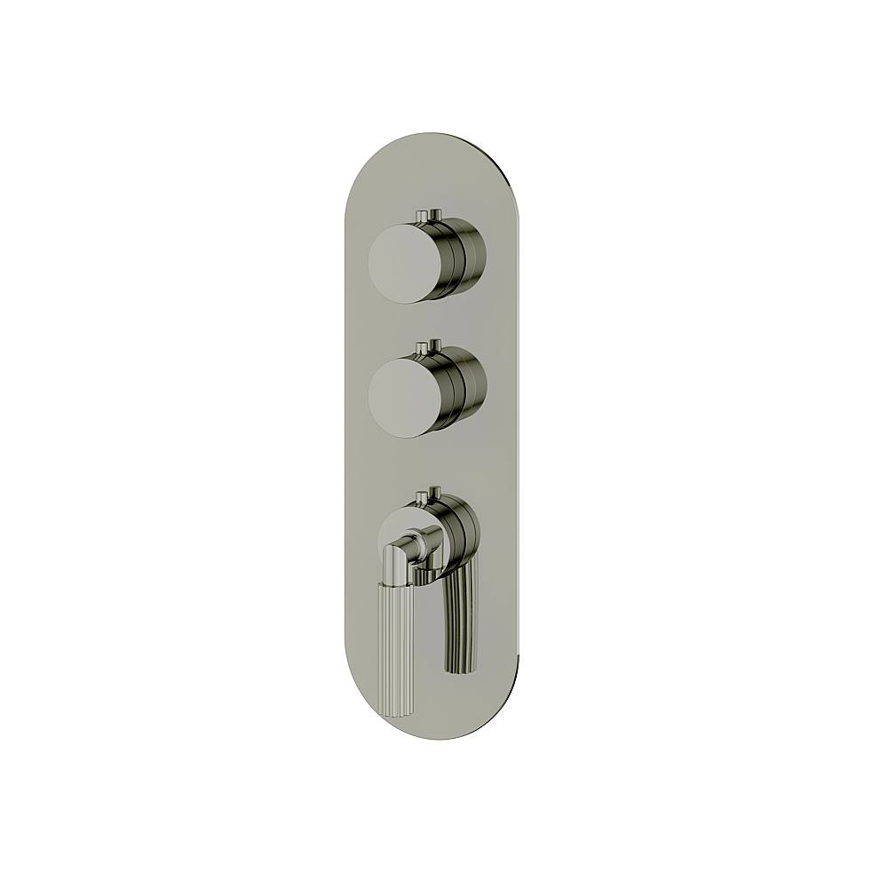 Aquabrass ABSTR3250PN MonteCarlo Trim Set for T12002 Valve - Polished Nickel
