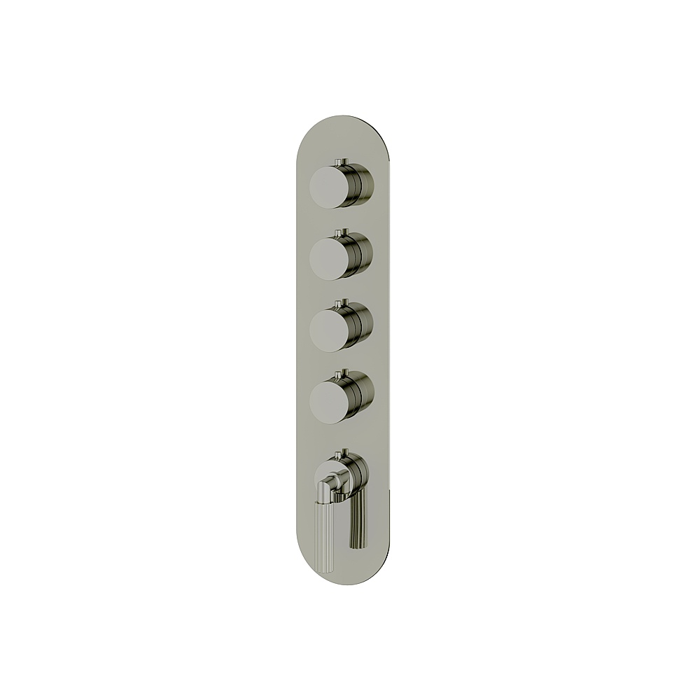 Aquabrass ABSTR3450PN MonteCarlo Trim Set for T12004 Valve - Polished Nickel