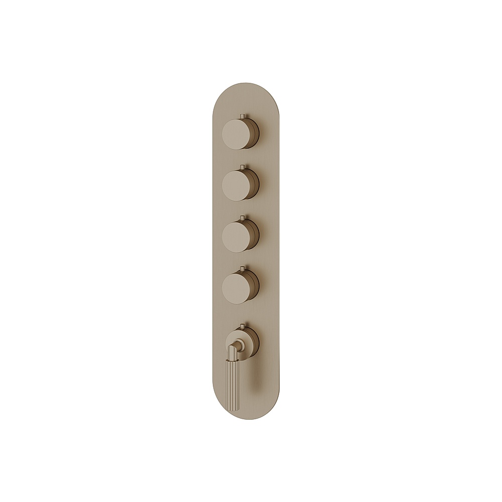 Aquabrass ABSTR3450BN MonteCarlo Trim Set for T12004 Valve - Brushed Nickel