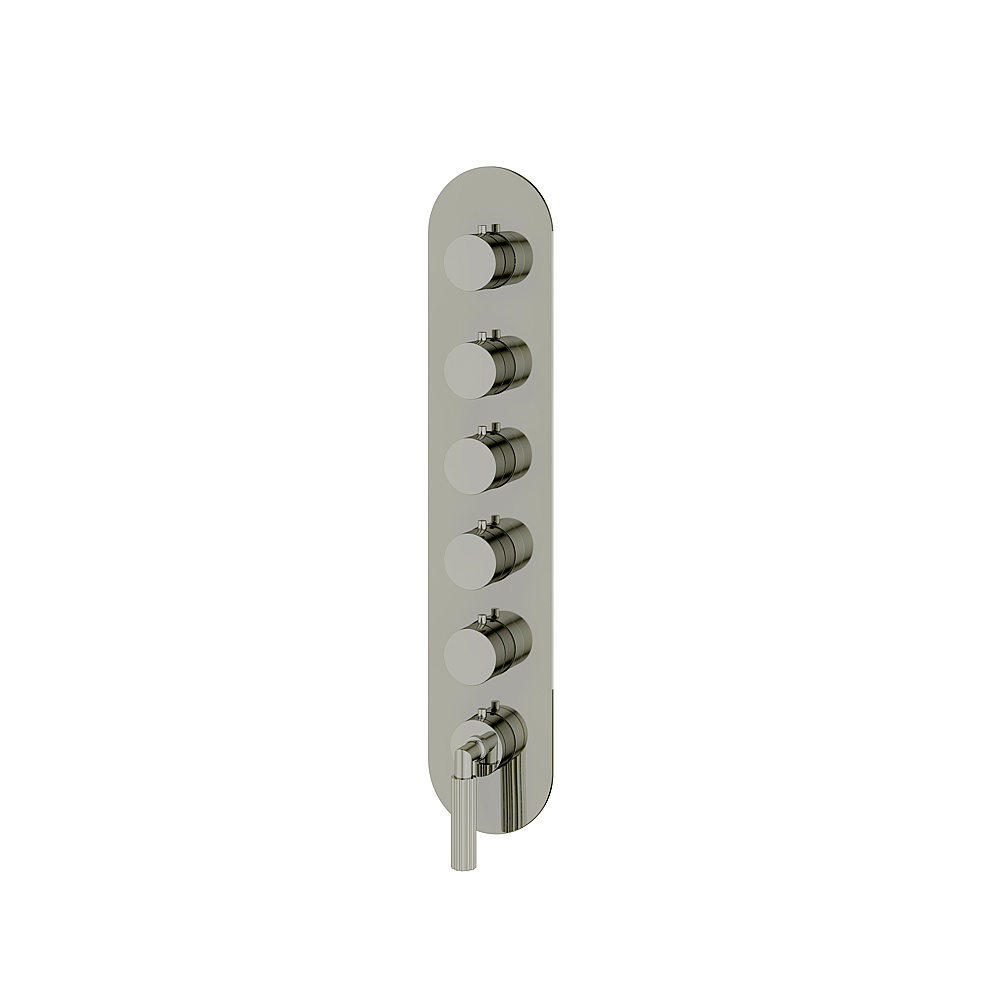 Aquabrass ABSTR3550PN MonteCarlo Trim Set for T12005 Valve - Polished Nickel