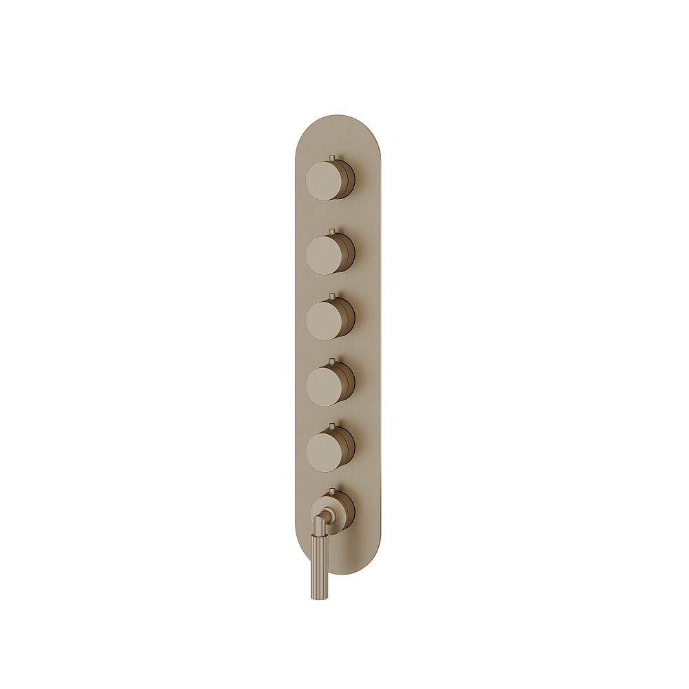 Aquabrass ABSTR3550BN MonteCarlo Trim Set for T12005 Valve - Brushed Nickel