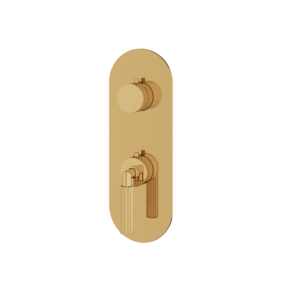 Aquabrass ABSTR8250PGD Montecarlo Trim Set 2-Way for T12123 - Polished Gold