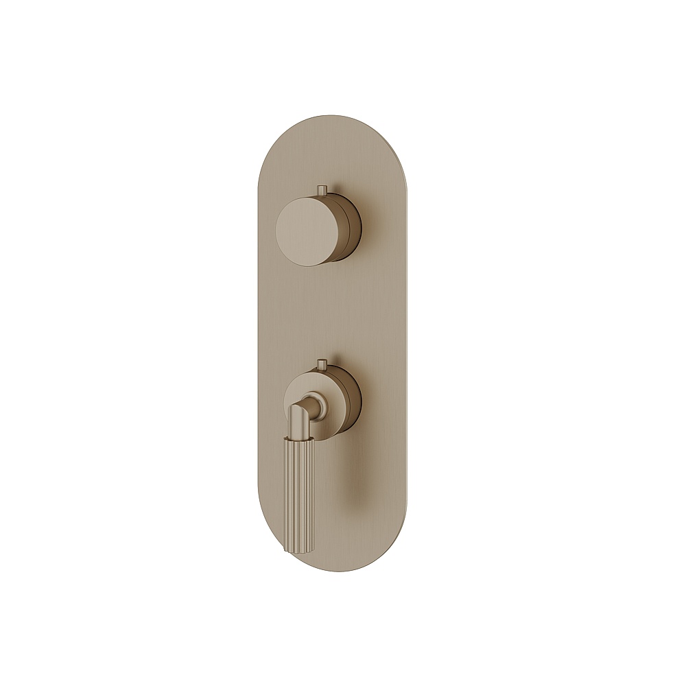 Aquabrass ABSTR9350BN Montecarlo Trim Set 3-Way Non Shared for T12123 - Brushed Nickel