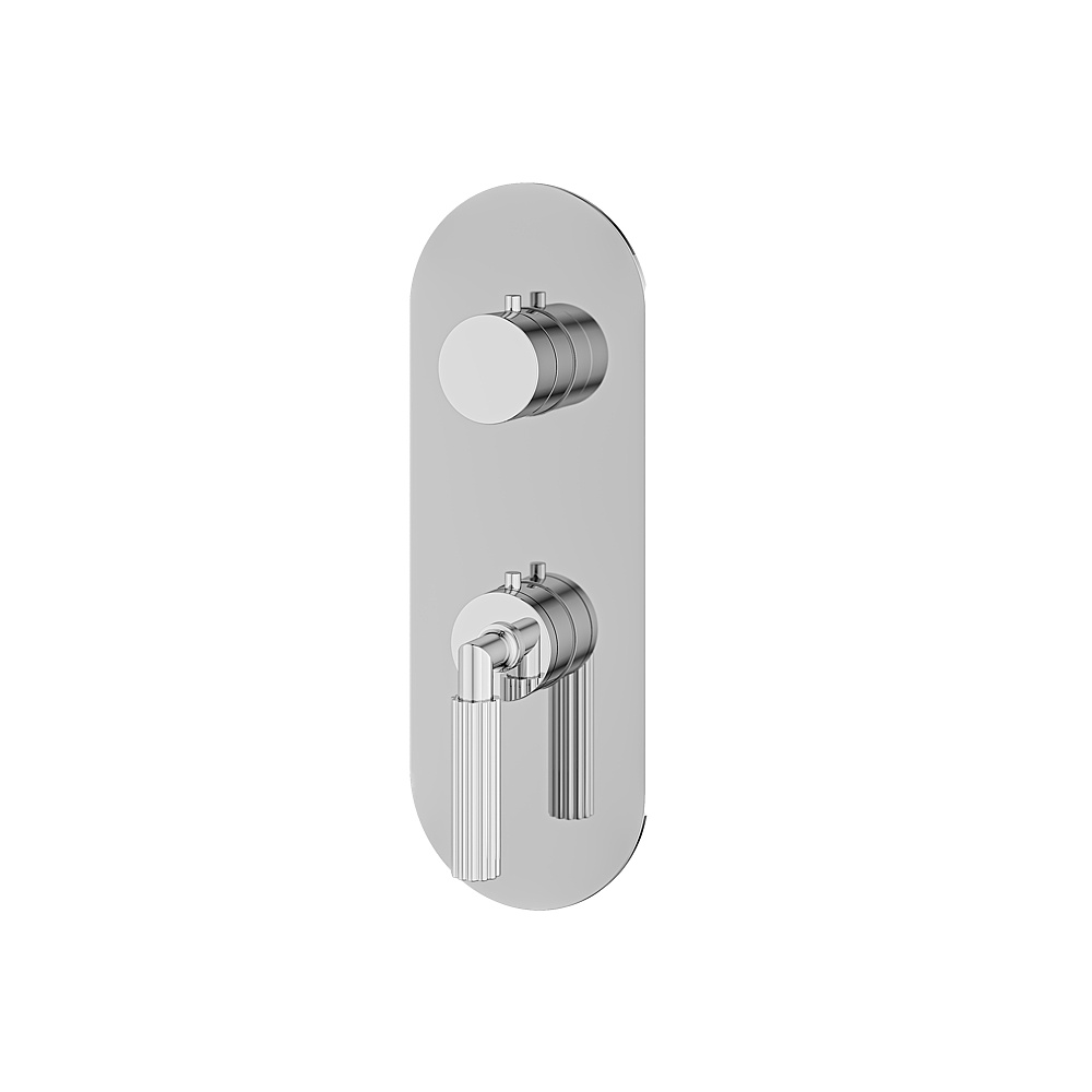 Aquabrass ABSTR9350PC Montecarlo Trim Set 3-Way Non Shared for T12123 - Polished Chrome