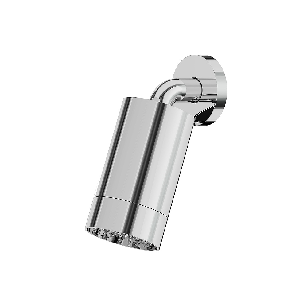 Aquabrass ABSCSPS67PC Rainhead with Wall Arm-Smooth Ring - Polished Chrome