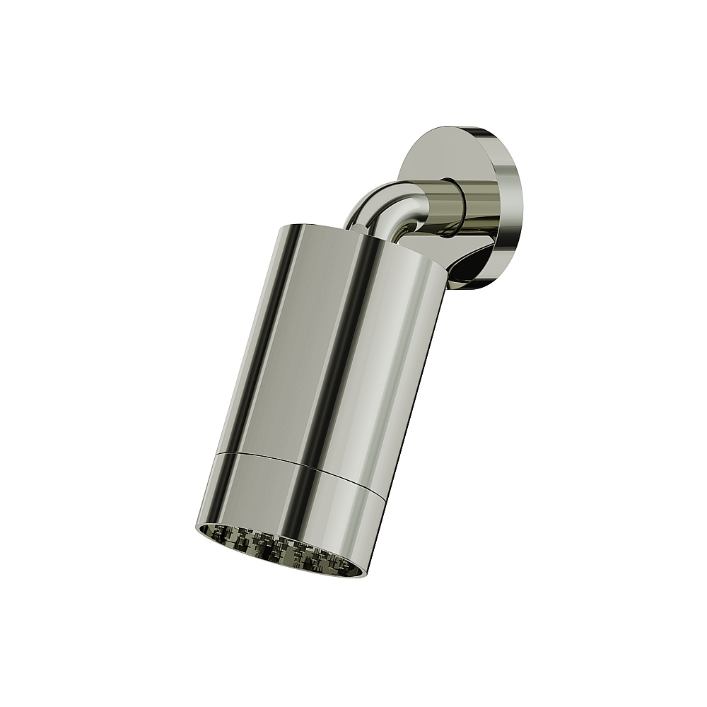 Aquabrass ABSCSPS67PN Rainhead with Wall Arm-Smooth Ring - Polished Nickel