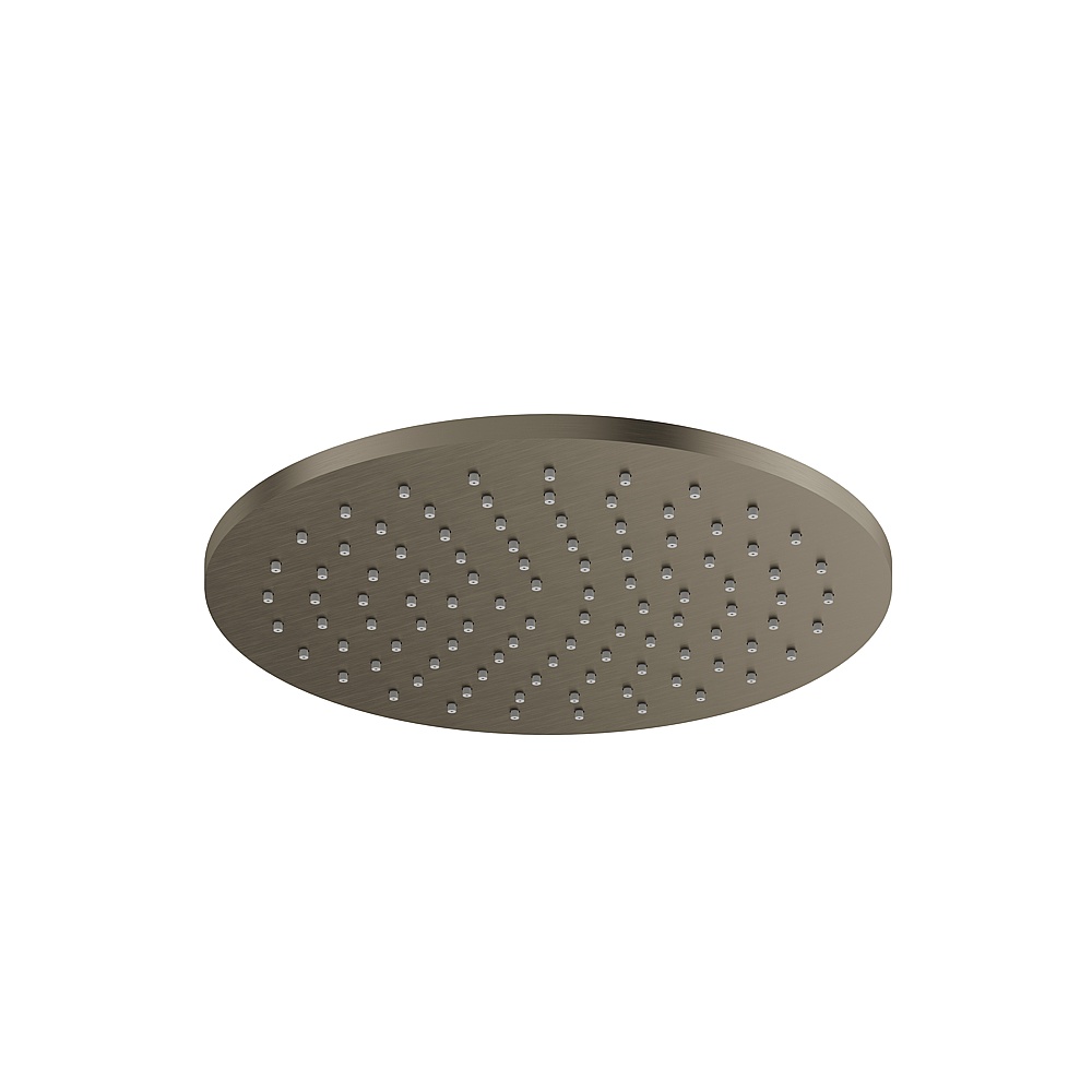 Aquabrass ABSCRRH10BBC 10'' Round Rainhead - Brushed Black Chrome