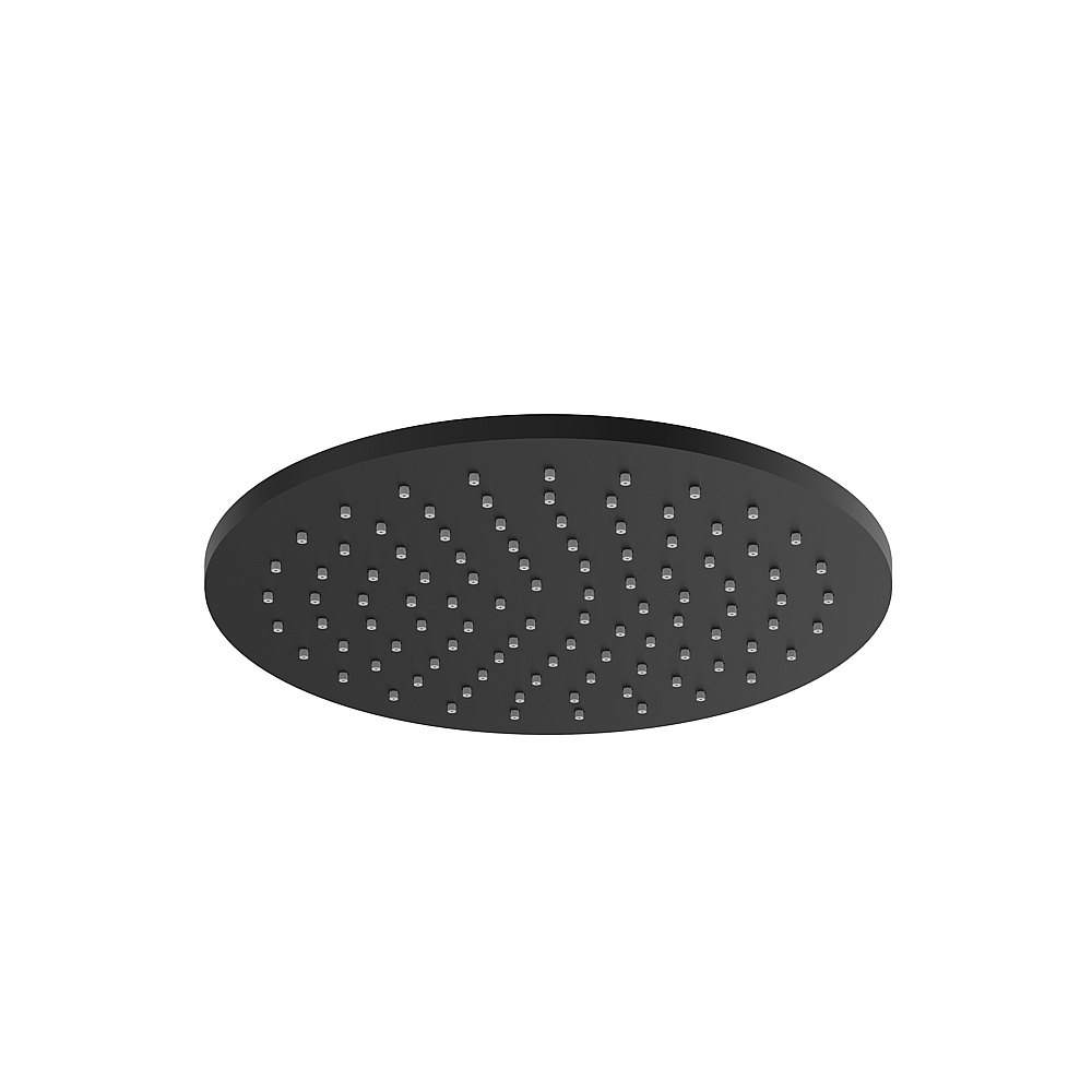 Aquabrass ABSCRRH10BK 10'' Round Rainhead - Black