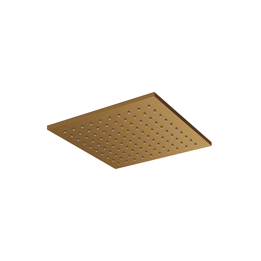 Aquabrass ABSCSRH10BGD 10'' Square Rainhead - Brushed Gold