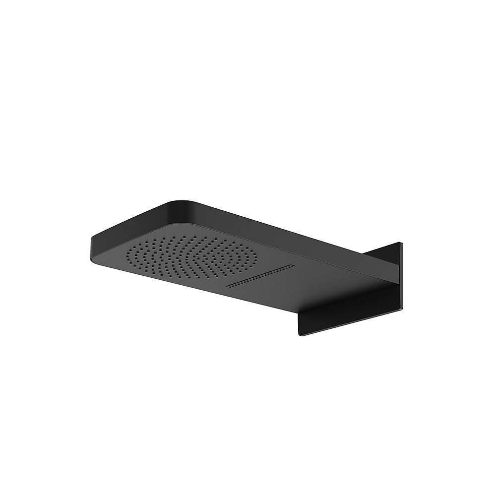 Aquabrass ABSC02872EBK Aquasheet Wall 2 Function Rainhead - Electro Black