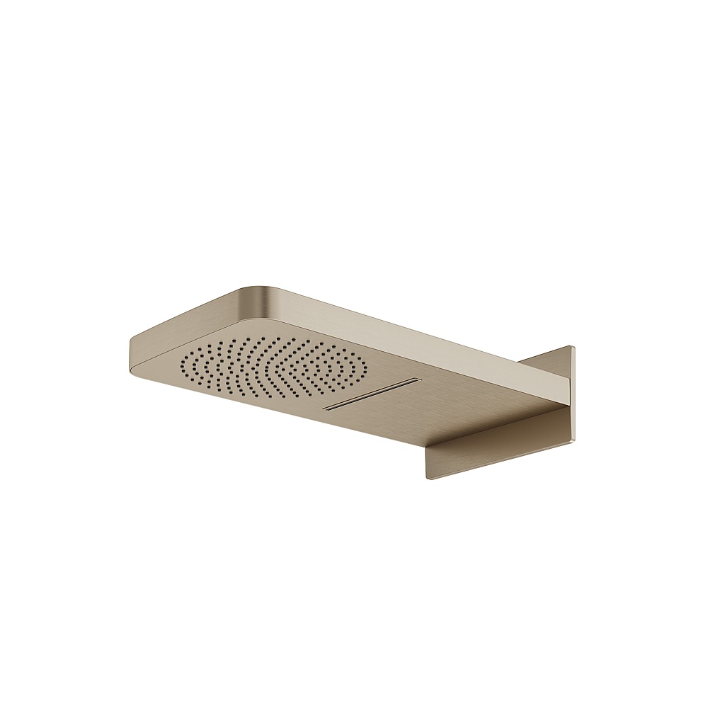 Aquabrass ABSC02872BN Aquasheet Wall 2 Function Rainhead - Brushed Nickel