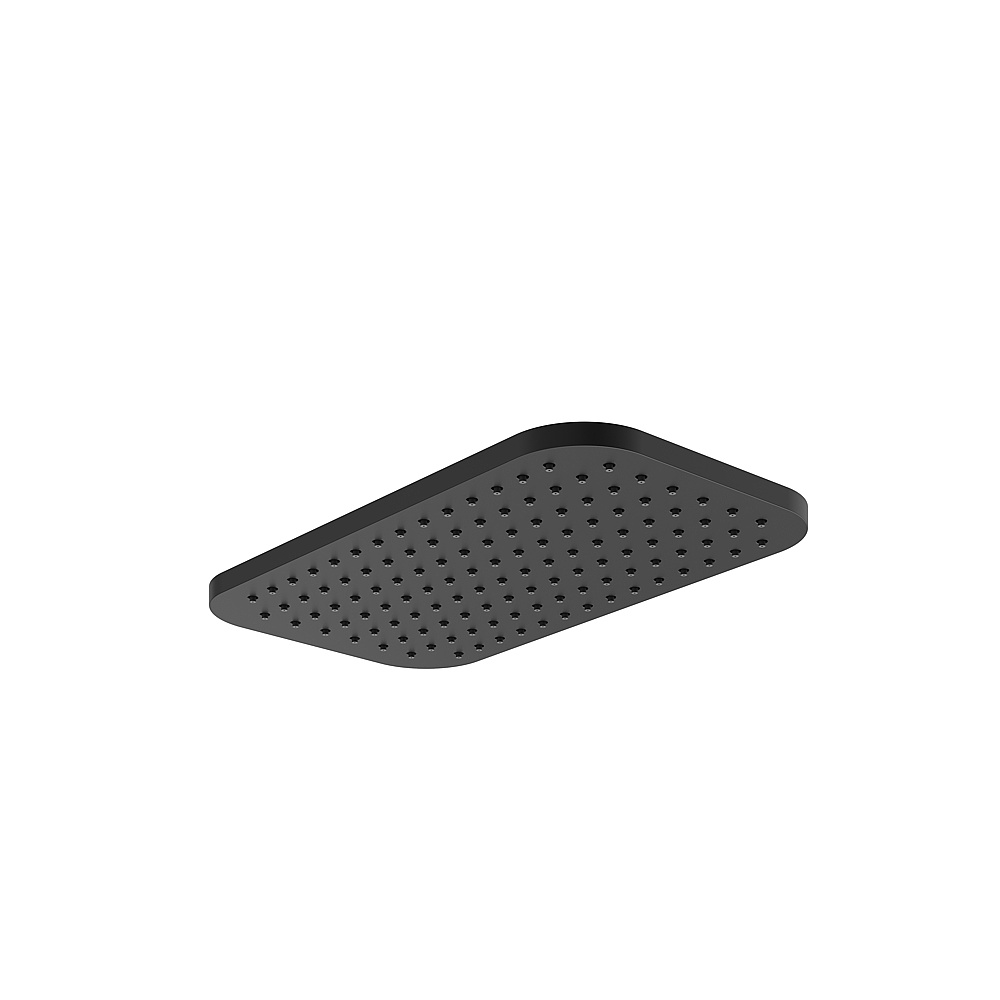 Aquabrass ABSCINARHEBK Rectangular 14'' x 8'' Rainhead - Electro Black