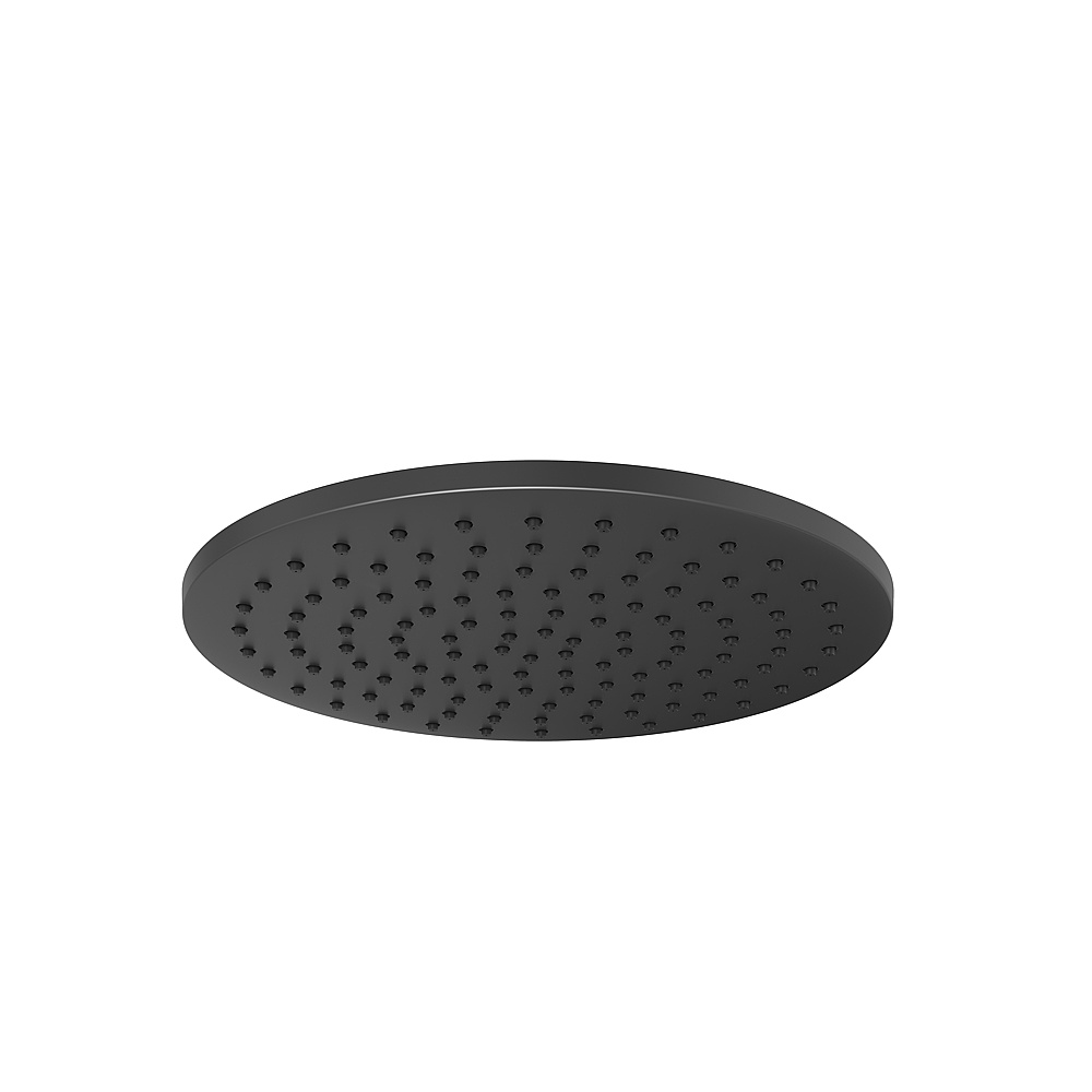 Aquabrass ABSCSHBRHEBK Round 12'' Rainhead - Electro Black