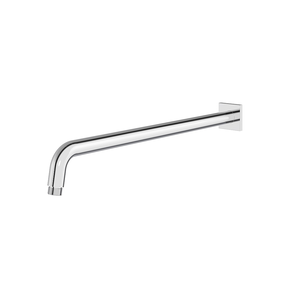 Aquabrass ABSCM8206PC 18" Round Shower Arm & Square Flange - Polished Chrome