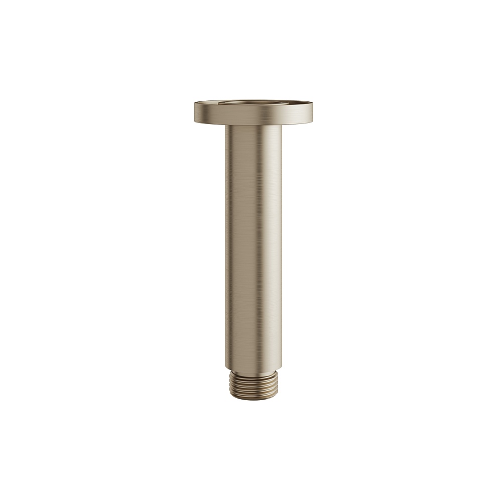 Aquabrass ABSCM8401BN 4" Round Ceiling Drop & Flange - Electro Black