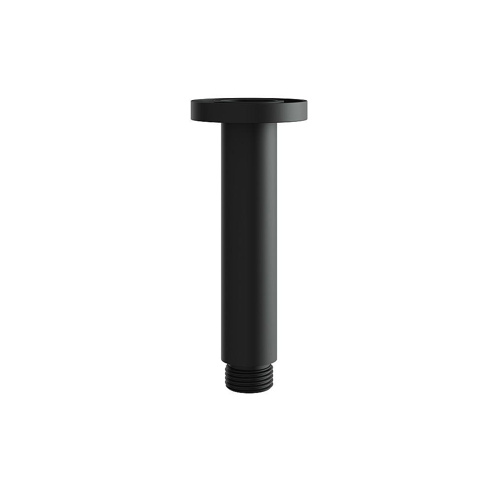 Aquabrass ABSCM8401EBK 4" Round Ceiling Drop & Flange - Brushed Nickel
