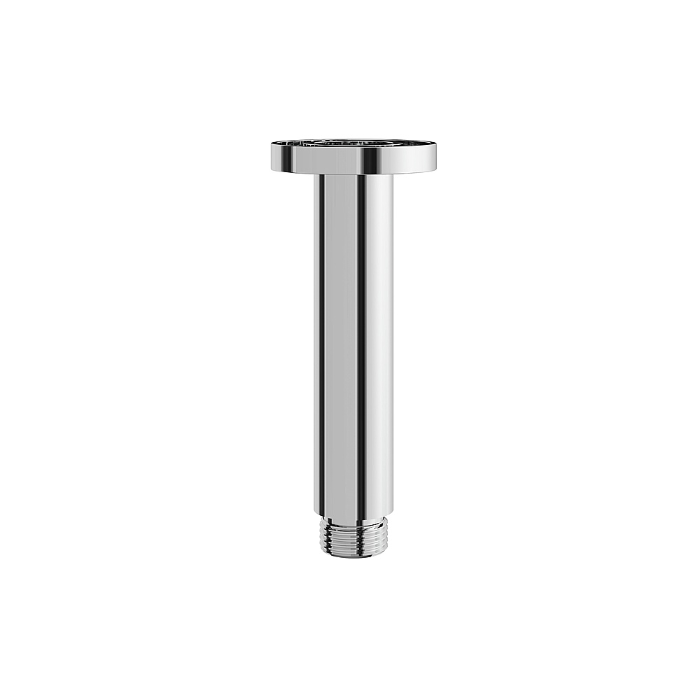 Aquabrass ABSCM8401PC 4" Round Ceiling Drop & Flange - Polished Chrome