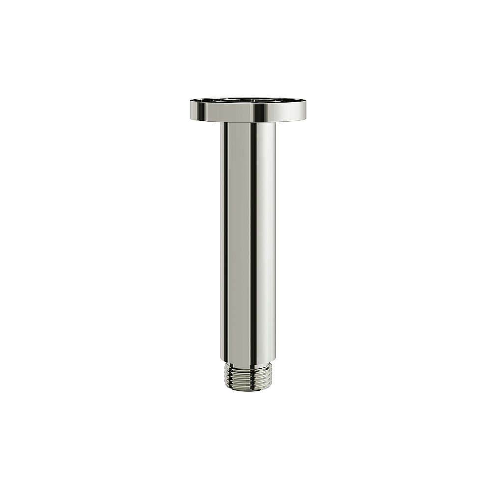 Aquabrass ABSCM8401PN 4" Round Ceiling Drop & Flange - Polished Nickel