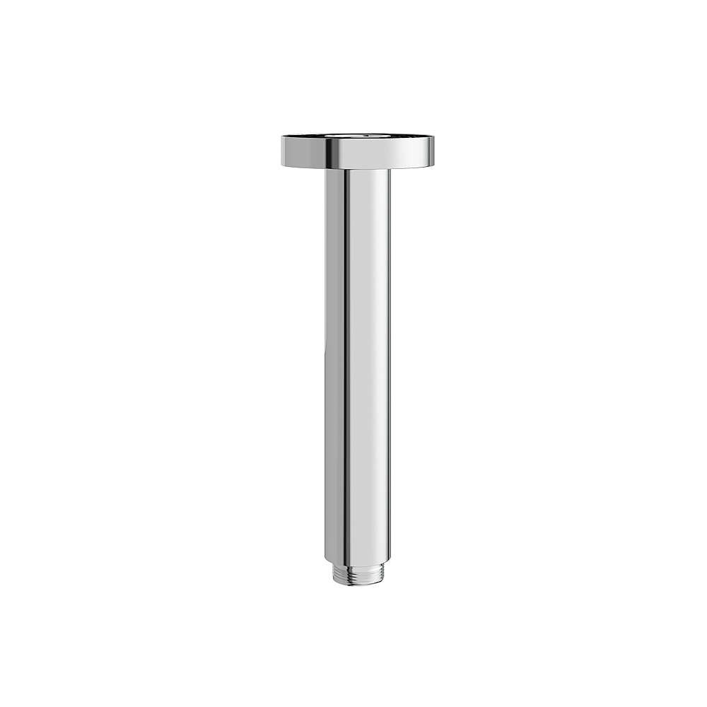 Aquabrass ABSCRCD06PC Round 6'' Ceiling Arm with Flange - Polished Chrome