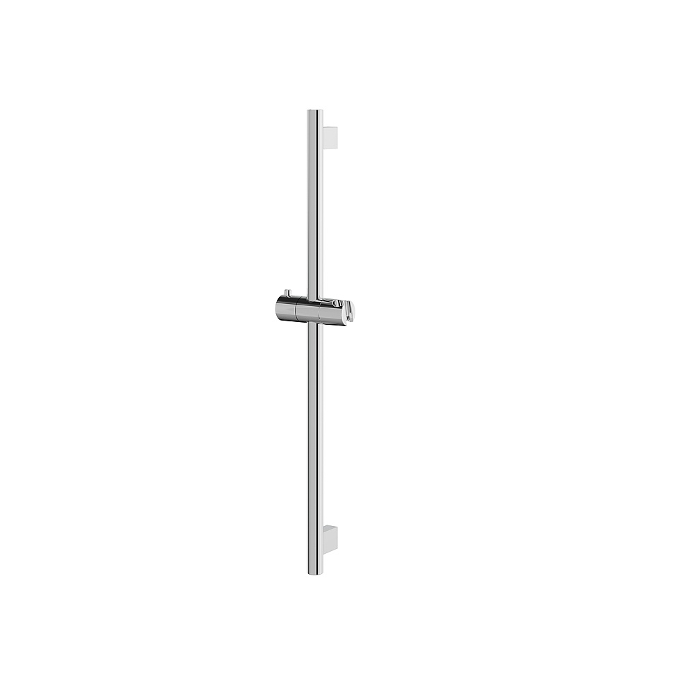 Aquabrass ABSC12886PC 28'' Round Shower Rail Only with Slider - Polished Chrome