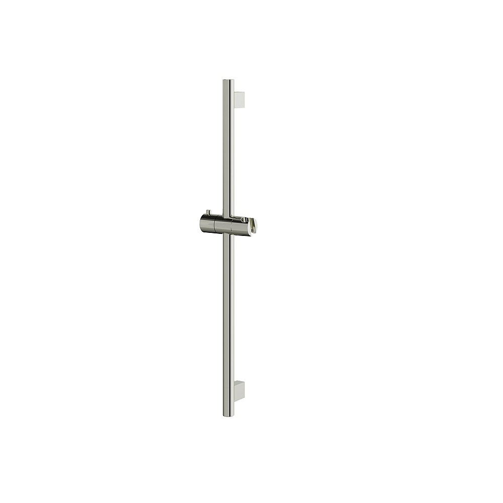 Aquabrass ABSC12886PN 28'' Round Shower Rail Only with Slider - Polished Nickel