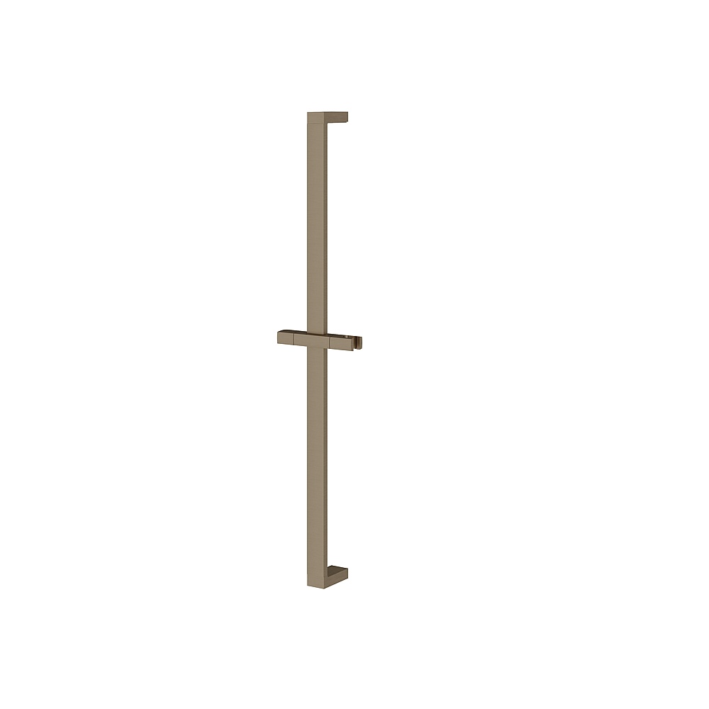 Aquabrass ABSC12896BN 28'' Square Shower Rail Only with Slider - Brushed Nickel