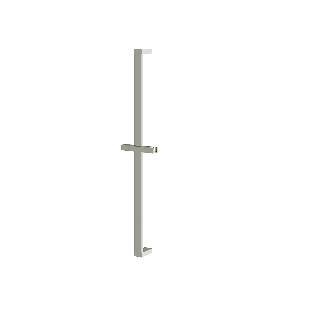 Aquabrass ABSC12896PN 28'' Square Shower Rail Only with Slider - Polished Nickel
