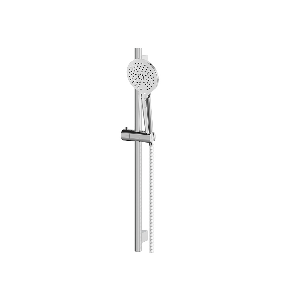 Aquabrass ABSC12885PC 28'' Round Complete Shower Rail - Polished Chrome