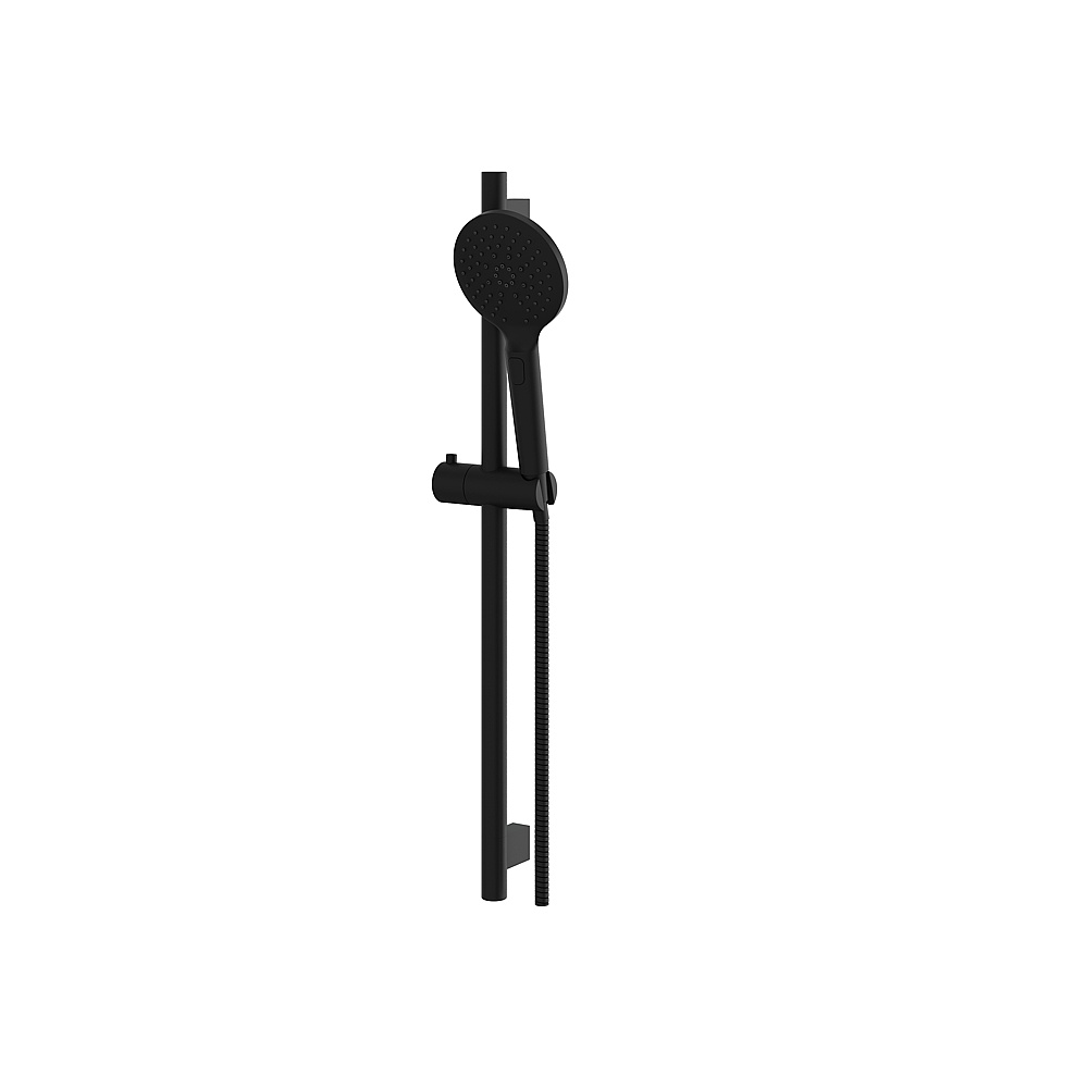 Aquabrass ABSC12885EBK 28'' Round Complete Shower Rail - Electro Black