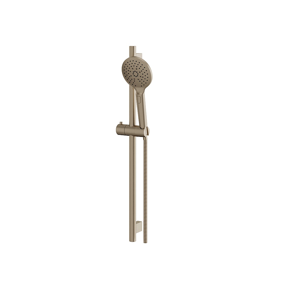 Aquabrass ABSC12885BN 28'' Round Complete Shower Rail - Brushed Nickel