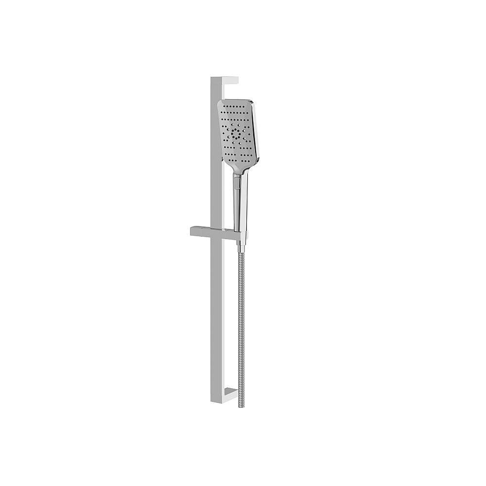 Aquabrass ABSC12884PC 28'' Square Complete Shower Rail - Polished Chrome