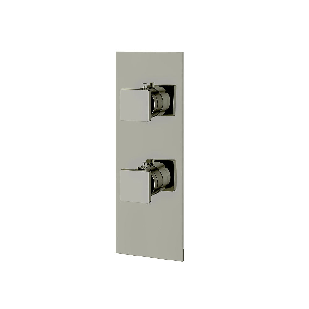 Aquabrass ABSTS9295PN Shower Trims SquareTrim Set- 2-Way Non-Shared for T12123 Valve - Polished Nickel