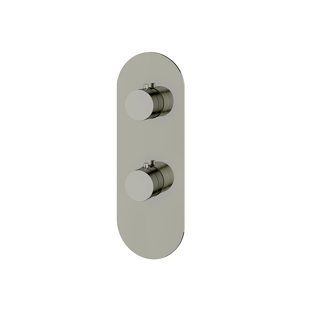 Aquabrass ABSTR9395PN Shower Trims Round Trim Set 3-Way Non-Shared for T12123 Valve - Polished Nickel