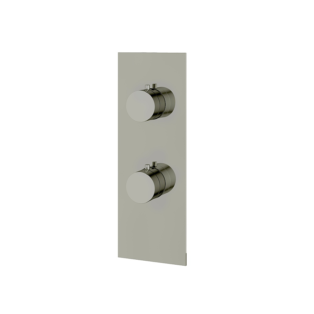 Aquabrass ABSTSR9395PN Shower Trims Square/Round Trim Set 3-Way Non-Shared for T12123 Valve - Polished Nickel