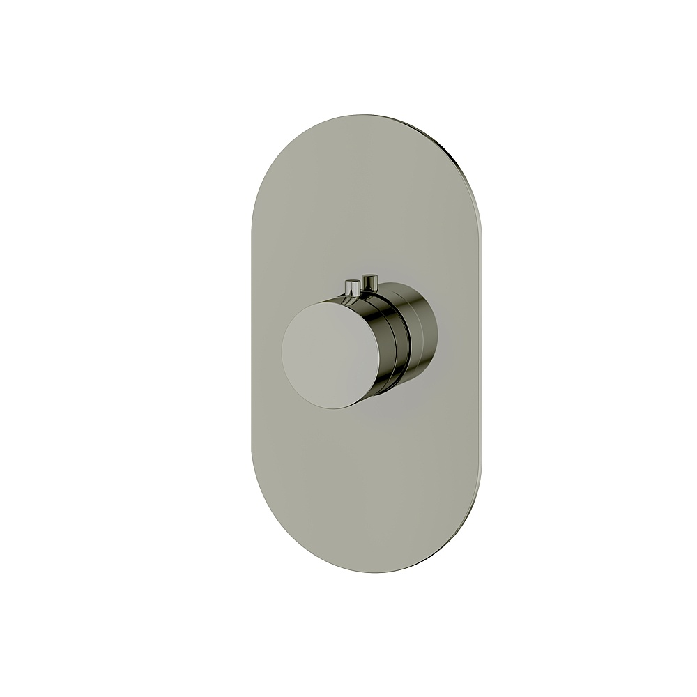 Aquabrass ABSTR3095PN Shower Trims Round Trim Set for T12000 Valve - Polished Nickel