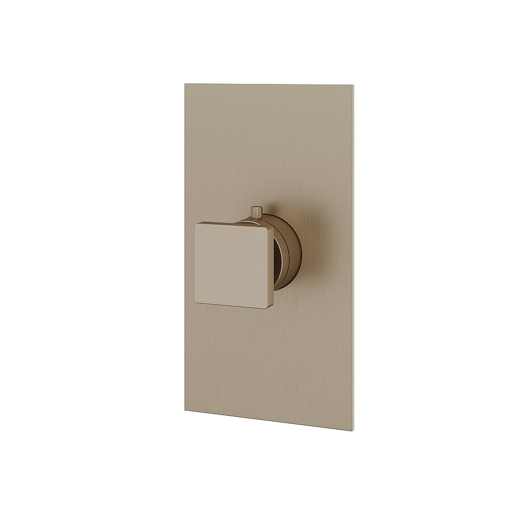 Aquabrass ABSTS3095BN Shower Trims Square Trim Set for T12000 Valve - Brushed Nickel