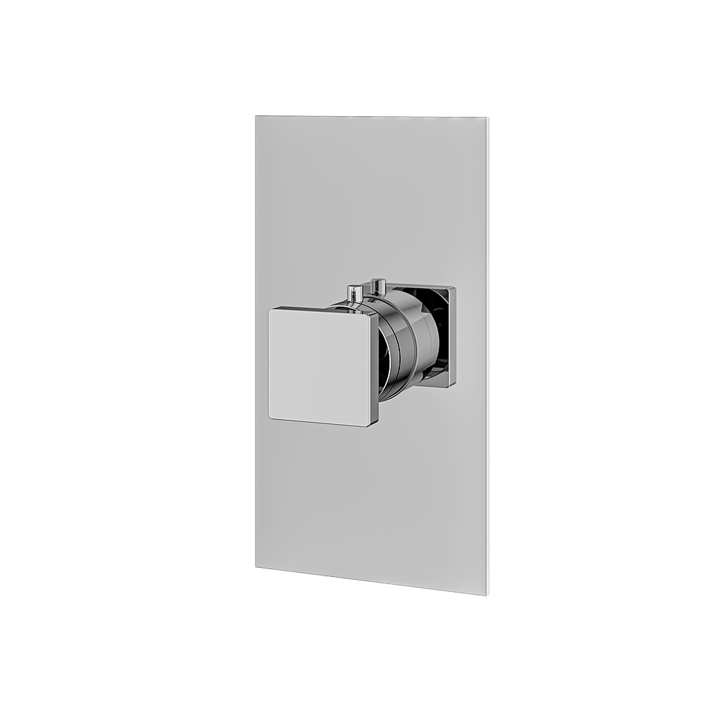 Aquabrass ABSTS3095PC Shower Trims Square Trim Set for T12000 Valve - Polished Chrome