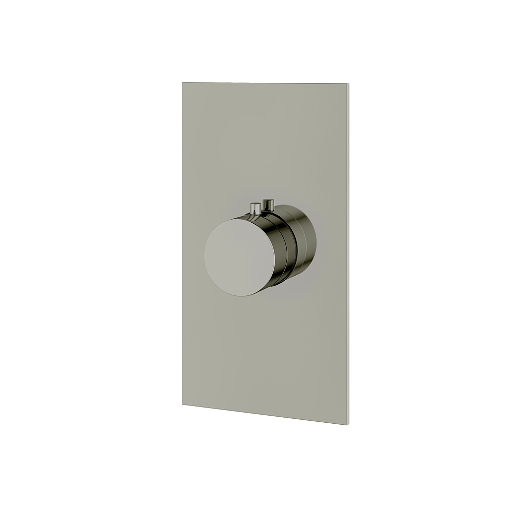 Aquabrass ABSTSR3095PN Shower Trims Square/Round Trim Set for T12000 Valve - Polished Nickel