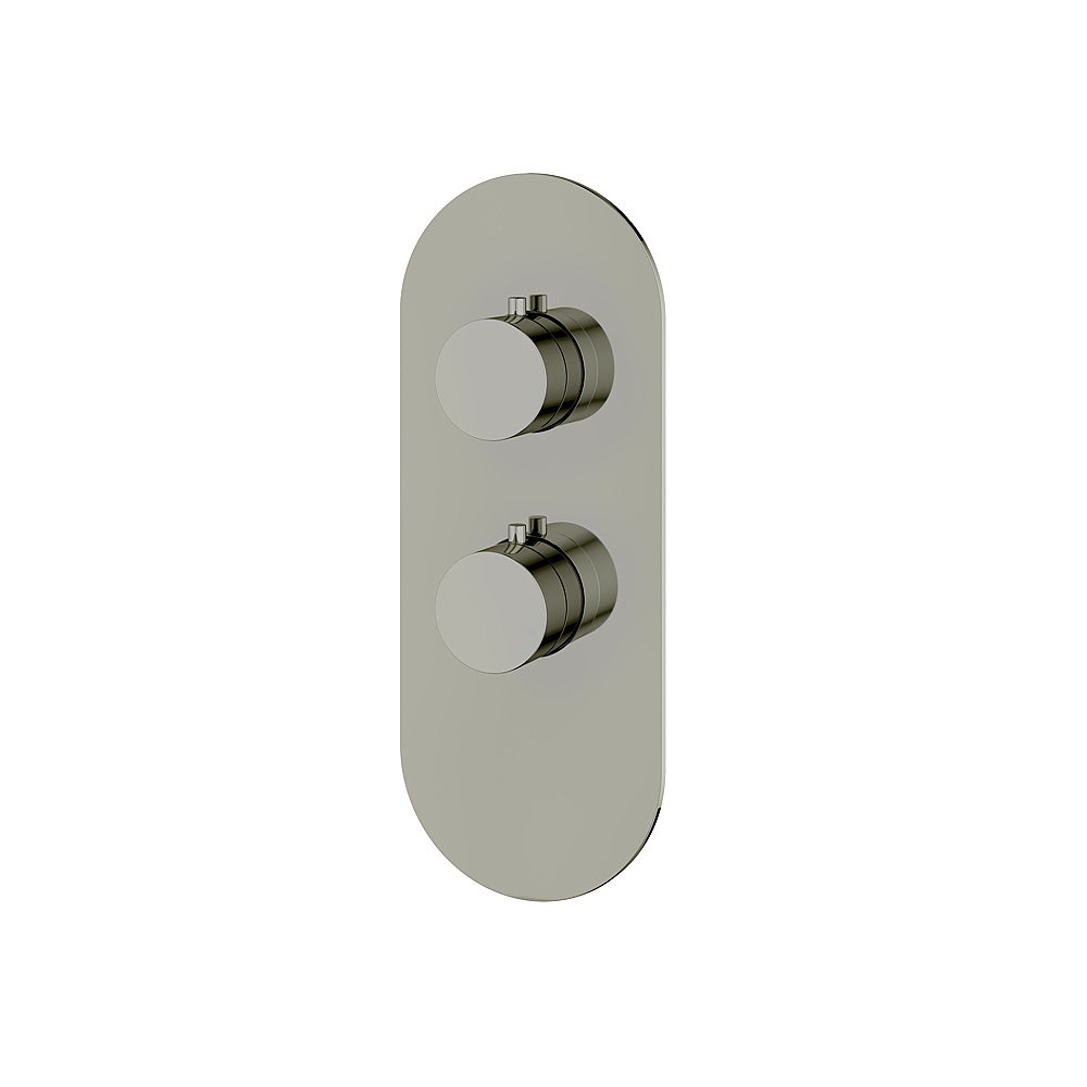 Aquabrass ABSTR3195PN Shower Trims Round Trim Set for T12001 Valve - Polished Nickel