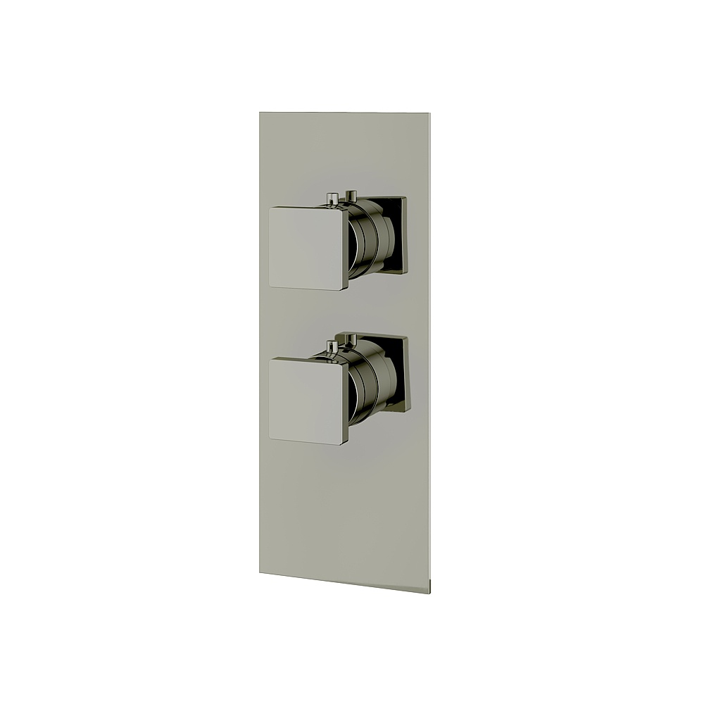 Aquabrass ABSTS3195PN Shower Trims Square Trim Set for T12001 Valve - Polished Nickel