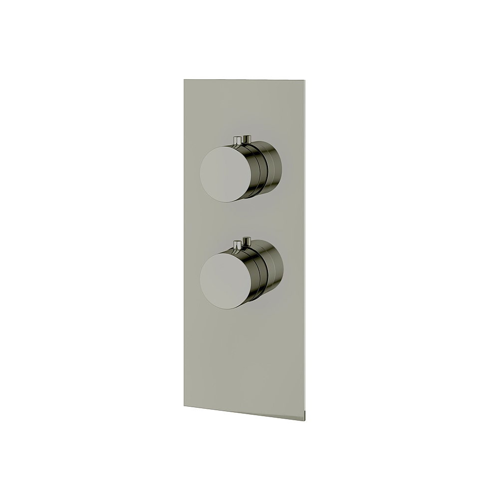 Aquabrass ABSTSR3195PN Shower Trims Square/Round Trim Set for T12001 Valve - Polished Nickel