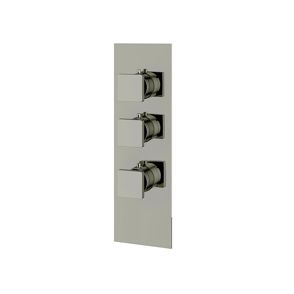 Aquabrass ABSTS3295PN Shower Trims Square Trim Set for T12002 Valve - Polished Nickel