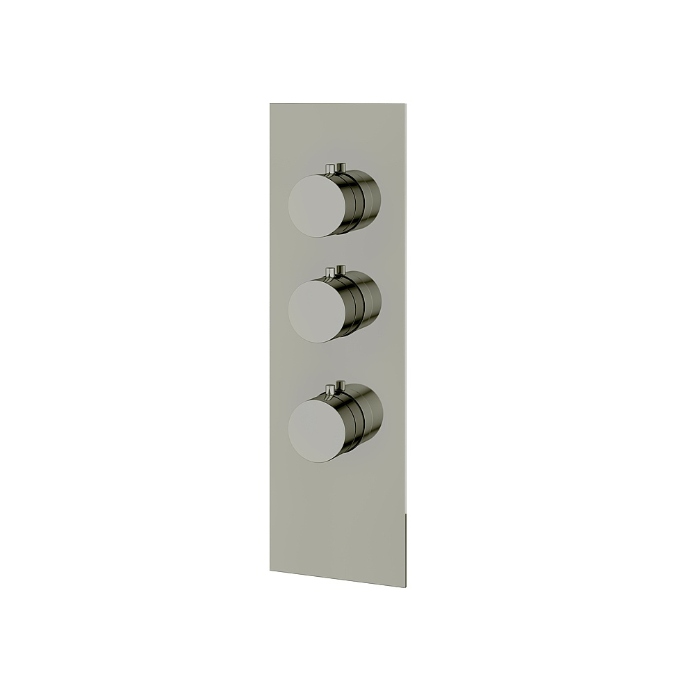 Aquabrass ABSTSR3295PN Shower Trims Square/Round Trim Set for T12002 Valve - Polished Nickel